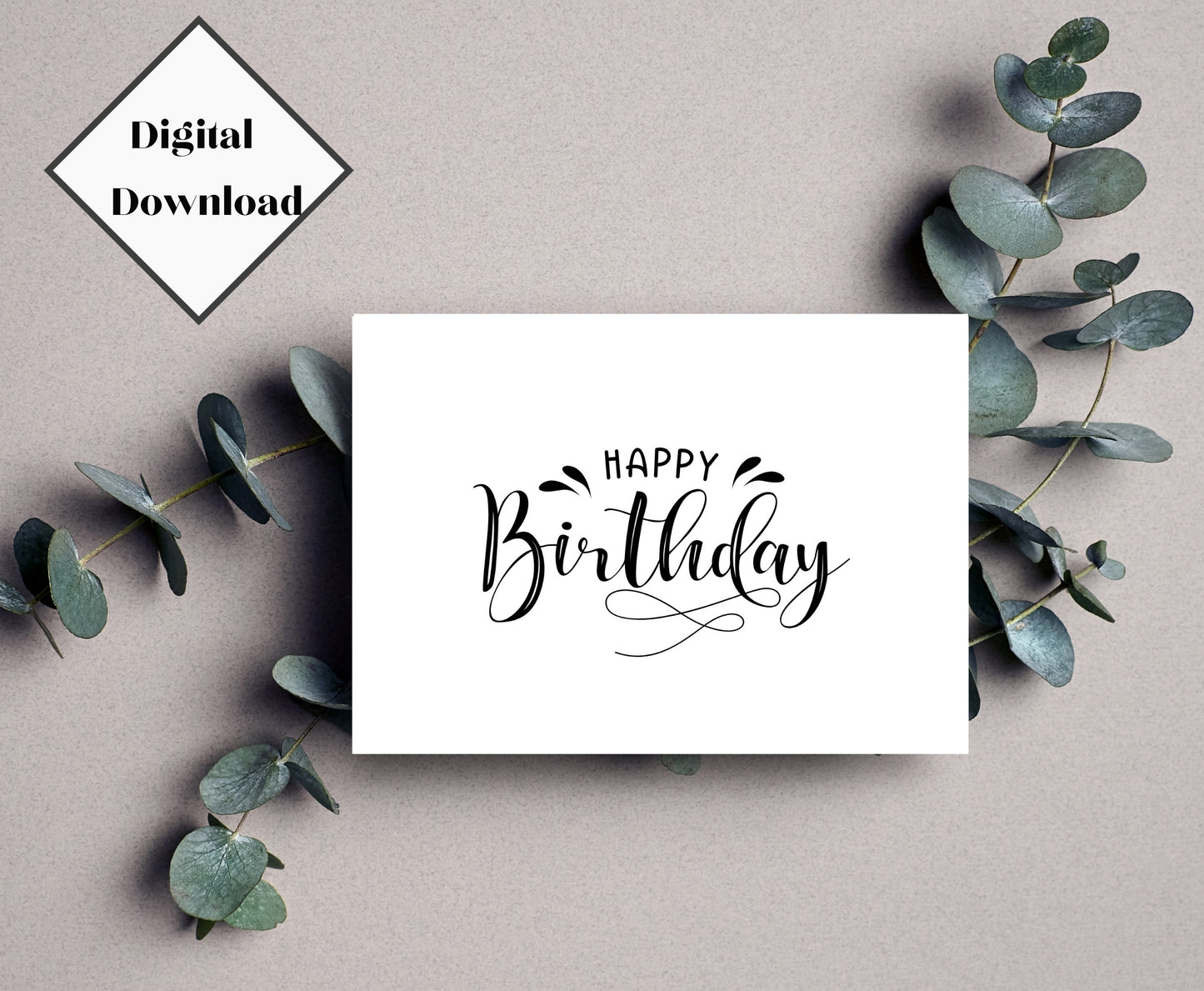 Printable Birthday Card 7x5