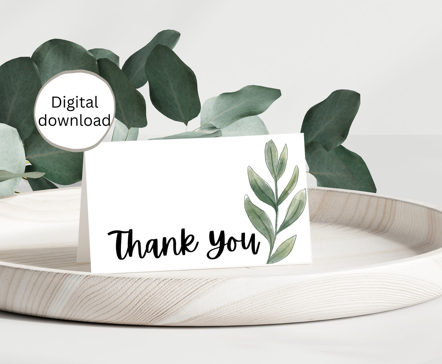 Printable Thank You Card 7x5